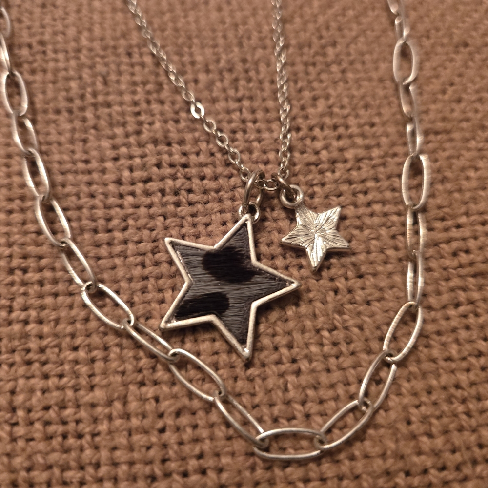 Silver Star Pendant Necklace